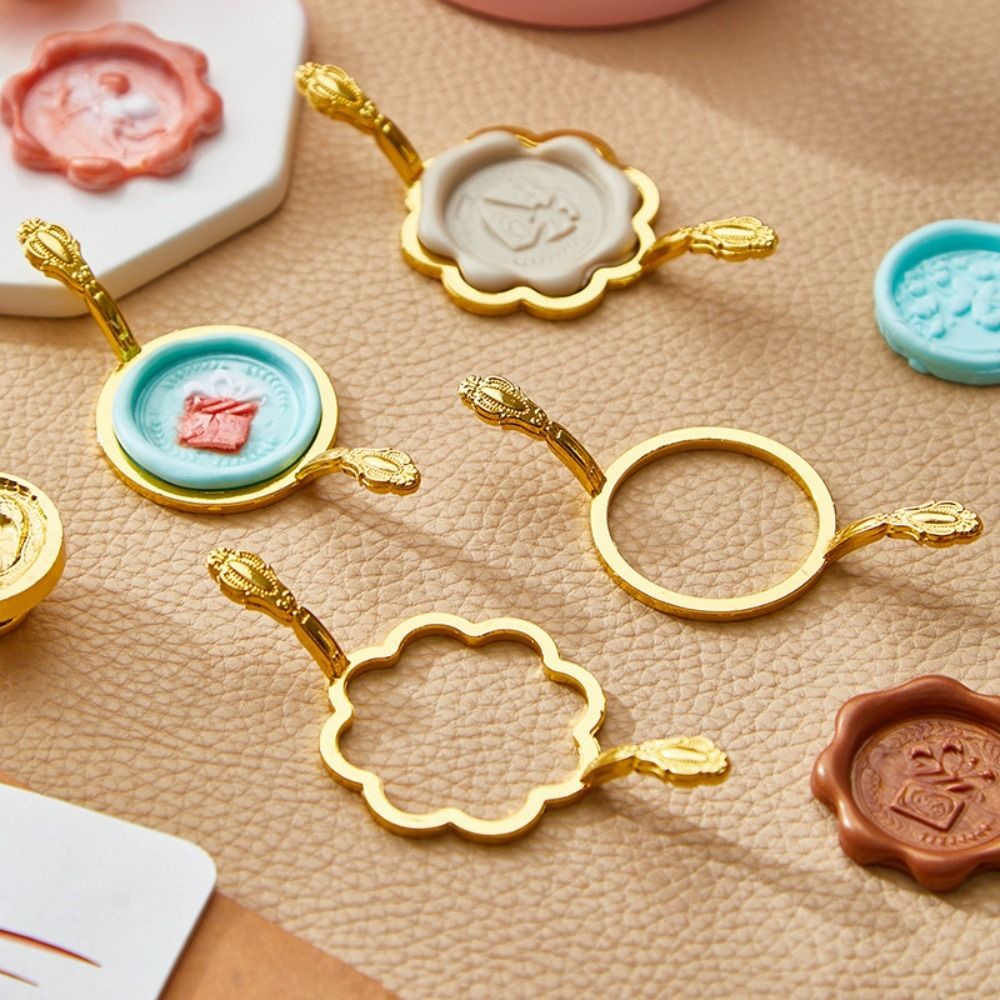 

Molds Fire Lacquer Fixer Hand Account Wax Sealing Shaper Wax Ring Shape Holder Wax Seal Stamp Rings Sealing Wax Molds Holder