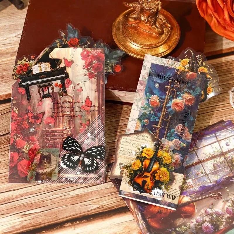 

30Pcs Per Pack Athena piano room vintage rococo handbook material paper handbook decoration collage Writing Scrapbook 176*118mm