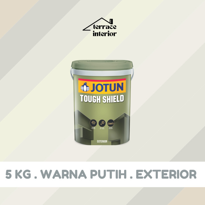 Cat Tembok Tough Shield Jotun warna Putih 5 kg