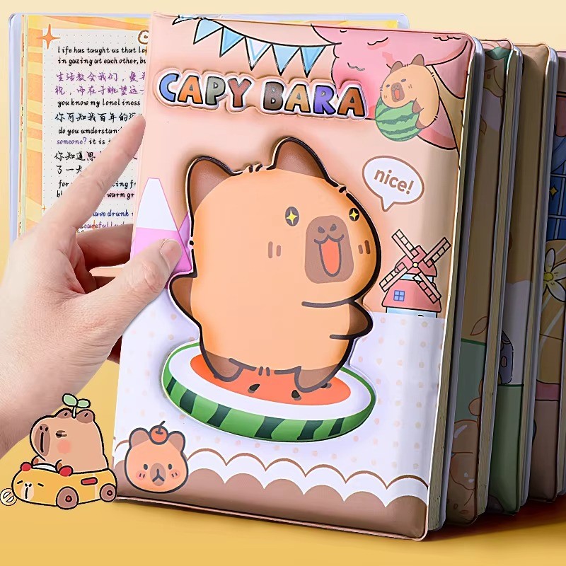 

Waterproof Stain Resistant Cartoon Notebook Decompression Handbook for Elementary Students School Supplies Writing Drawing Gift