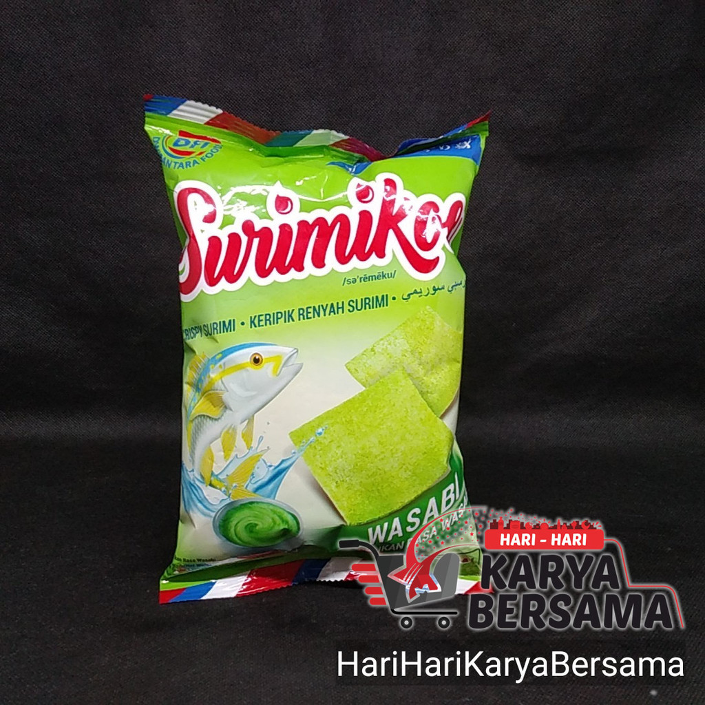 

MAKANAN RINGAN SURIMIKOE KERIPIK IKAN RASA WASABI 68GR