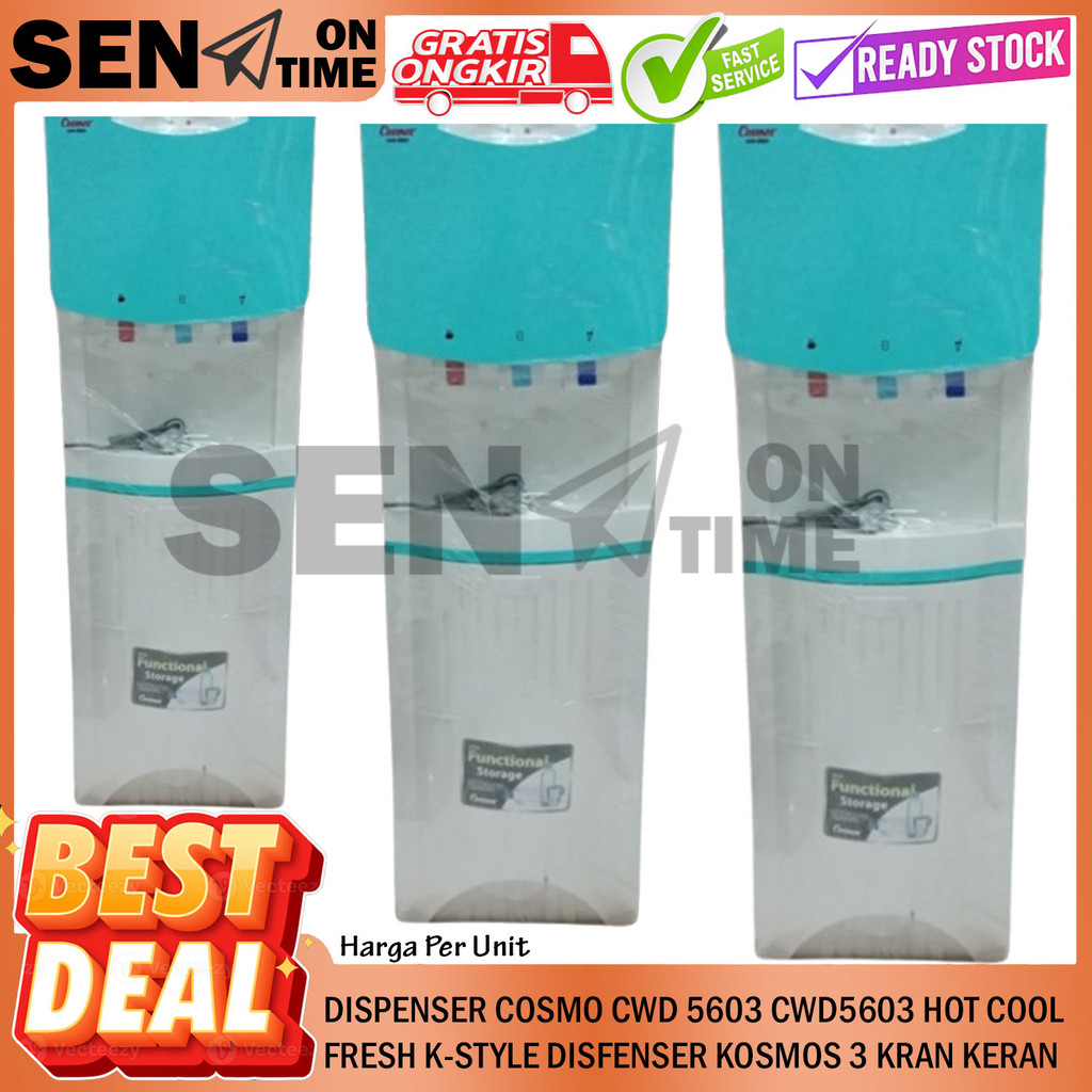 Cosmos Dispenser Cwd 5603 Filter Air Disfenser Berdiri Cwd5603 Hot Cool Fresh K Style Meja Kosmos 3 