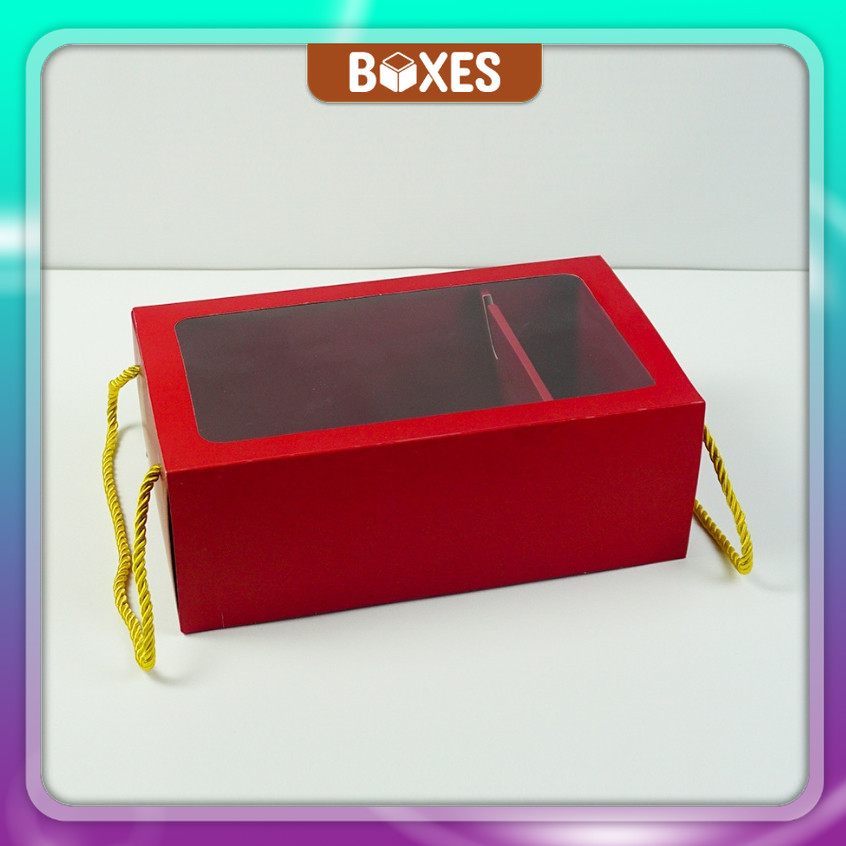 

Box Mika Tali Ukuran 23x13x9 Kotak Kado / Gift Box / Kotak Hampers / Packaging dus toples kue kering | HH02