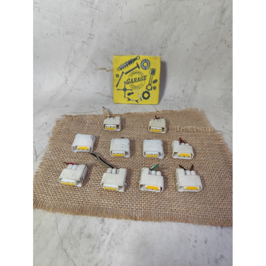 AutoPart Soket Koil Xenia 1000cc 3pin Putih 3pin Kabel Original