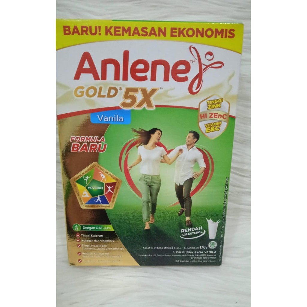 

Anlene Gold 5X Vanila Rendah Kolesterol - 170gr