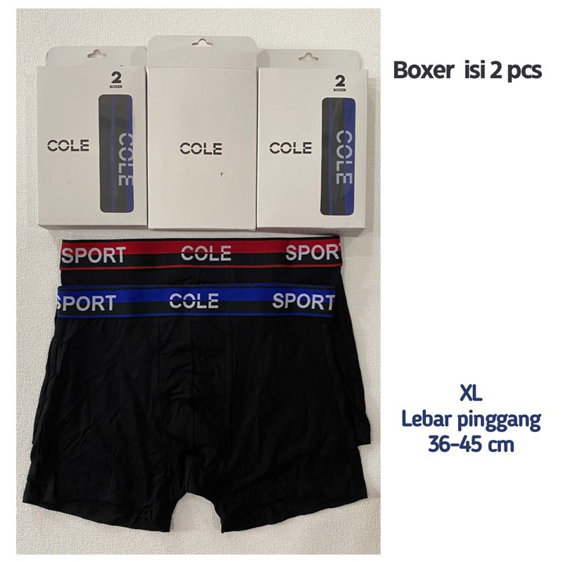 NANTARSHOP Cole Sport Boxer Celana dalam pria