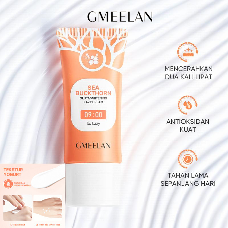 GMEELAN Gluta Whitening Lazy Cream Day Cream Night Cream Pemutih Wajah Whitening Brightening/GMEELAN