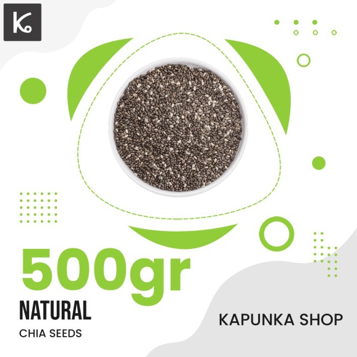 

Black Chia seed 500gram/biji Chiaseed