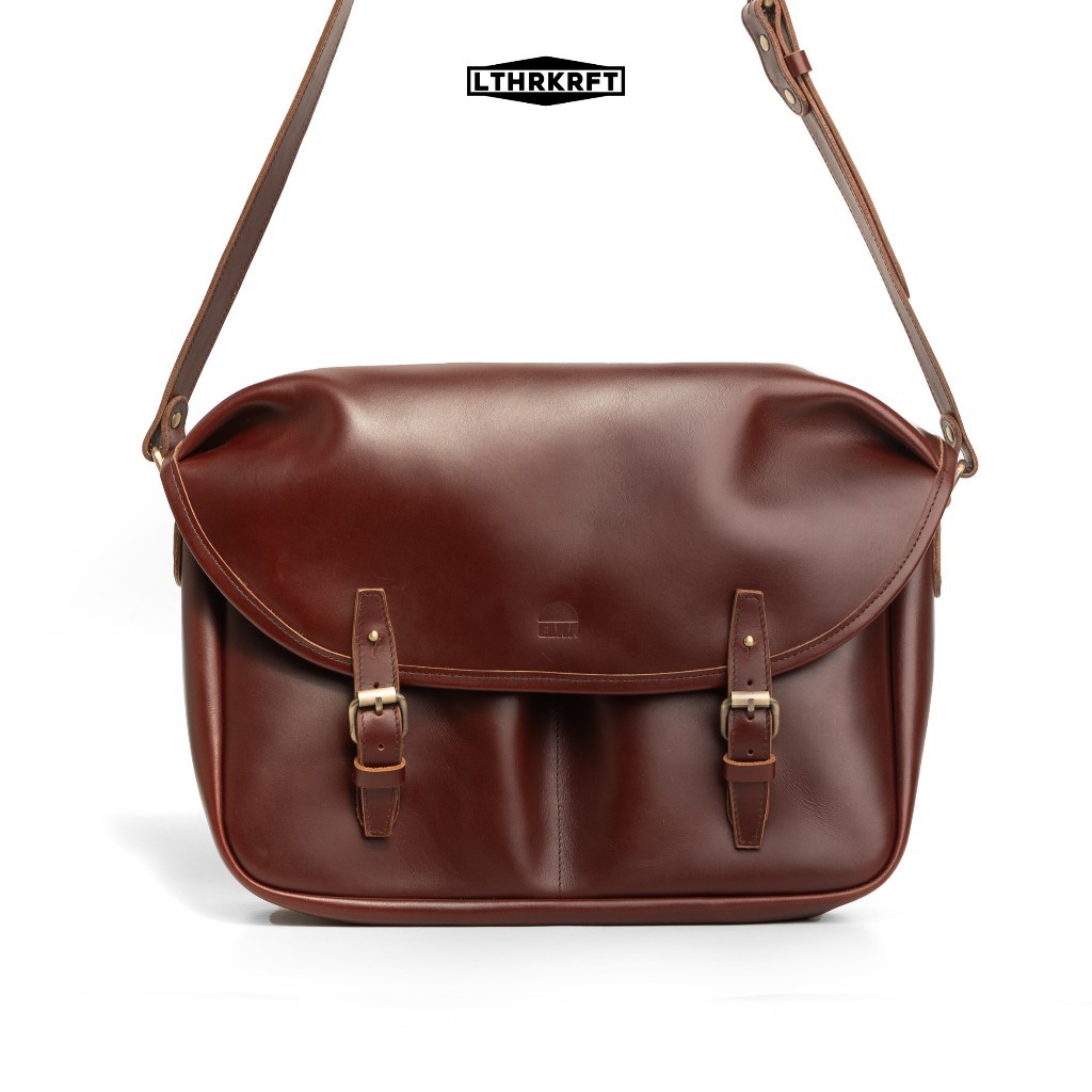 LTHRKRFT - ELKA - Bag - Tas Selempang Pria Postman Bag 3.0 Kulit Asli