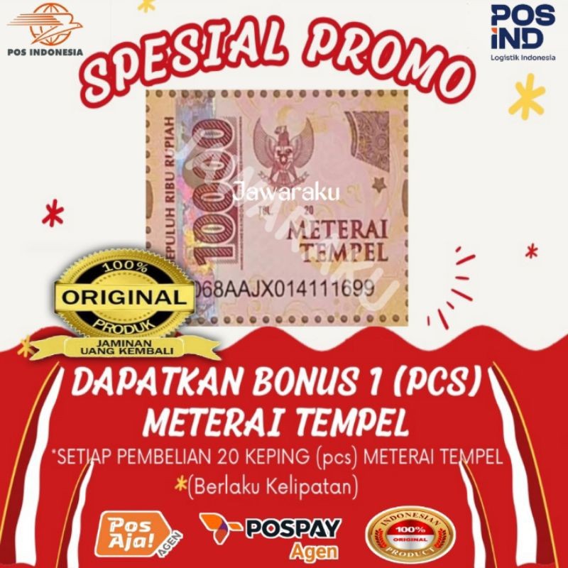 

Materai 10000 TEMPEL ORI