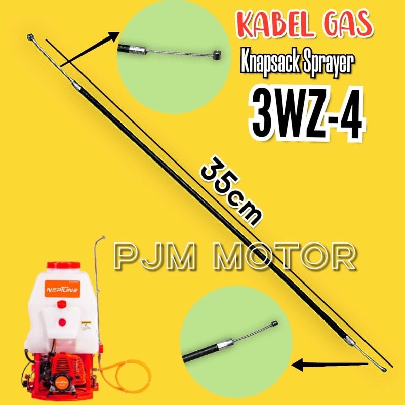 

3wz4 Kabel gas Tali gas Mesin pompa hama Sprayer gendong 3wz4 panjang 35cm amplas