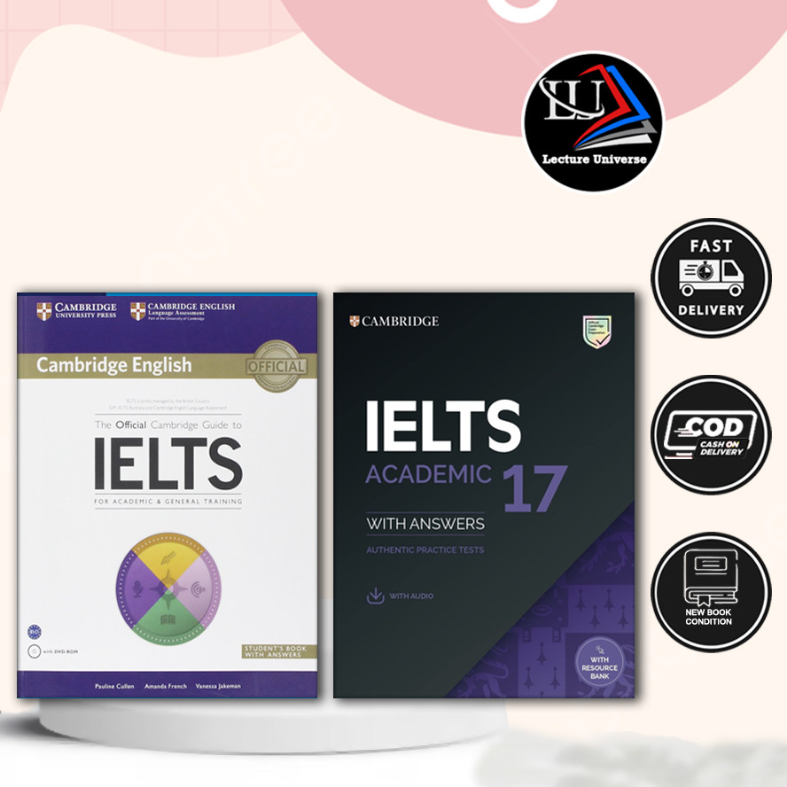 Cetak Buku Paket Cambridge IELTS 17 & Official Guide