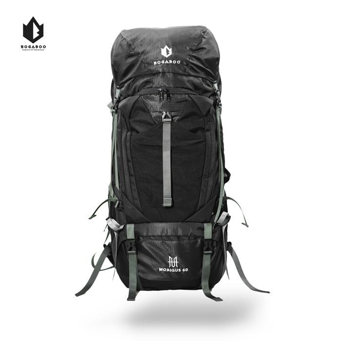 BOGABOO Morigus 60 Liter +Cover Bag  -Tas Carrier Gunung Ultralight - Tas Keril Ransel Gunung - HITA