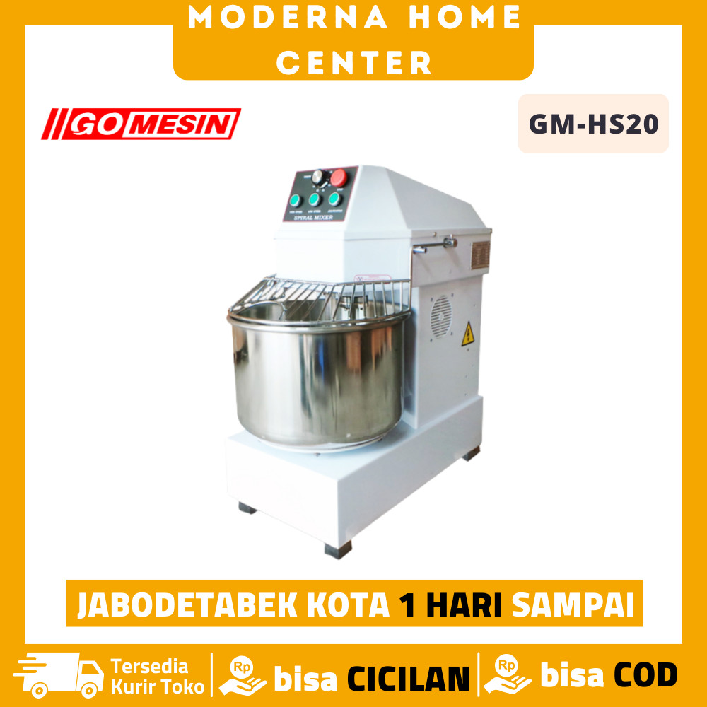Spiral Mixer 20 Liter Gomesin GM-HS20 Mixer Roti 20 Liter Original