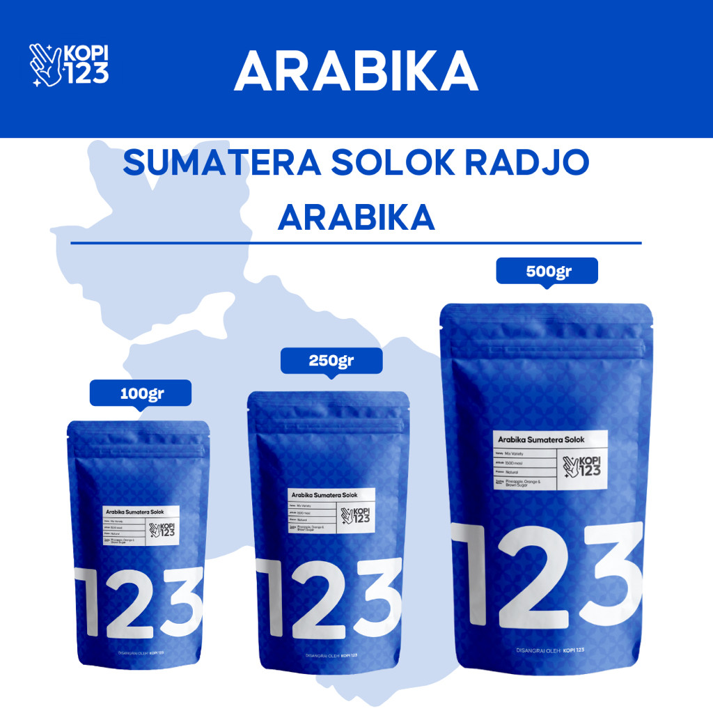 

Kopi Sumatera Solok Arabika 250gr