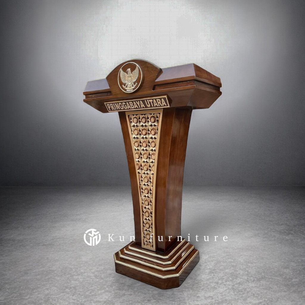 mimbar podium minimalis jati mimbar pidato presiden mimbar masjid