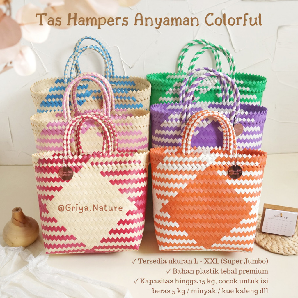 

TAS UNIK | Tas Anyaman COLORFUL Size L - XXL | Tas Parcel Lebaran Idul Fitri | Tas Hampers Hari Raya Tas Souvenir Sovenir Suvenir Tas Bingkisan Hajatan Murah Tas Sembako Plastik Goodiebag Goodie Goody Bag Goodybag Parsel JUMBO BESAR Tas Belanja