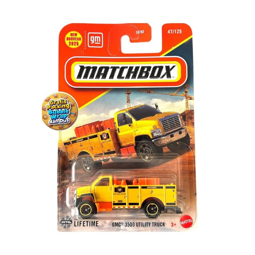 Matchbox GMC 3500 Utility Truck Kuning 93BF