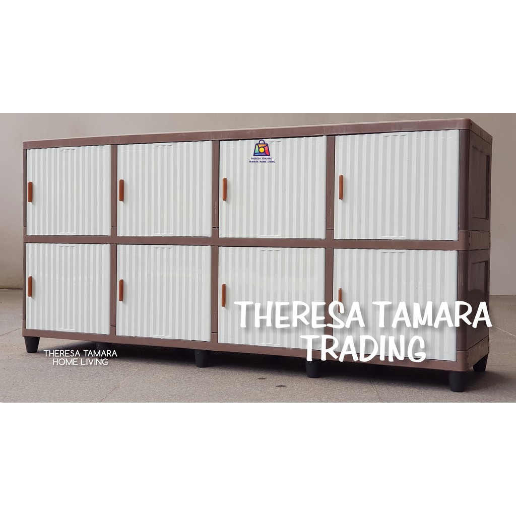 LEMARI TV MEJA TV CLUB QUATRO 2 LEMARI PLASTIK TV LED 8 PINTU QUATRO SERIES