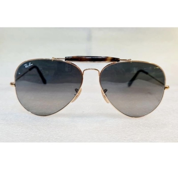 Kacamata Original Rayban/Ray-Ban Outdoorsman II RB 3029 Frame Gold Double Bridge Lensa Gradasi