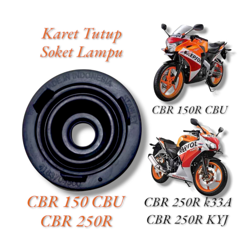 karet tutup lampu depan honda cbr 150r cbu cbr 250r karet piting lampu depan honda cbr