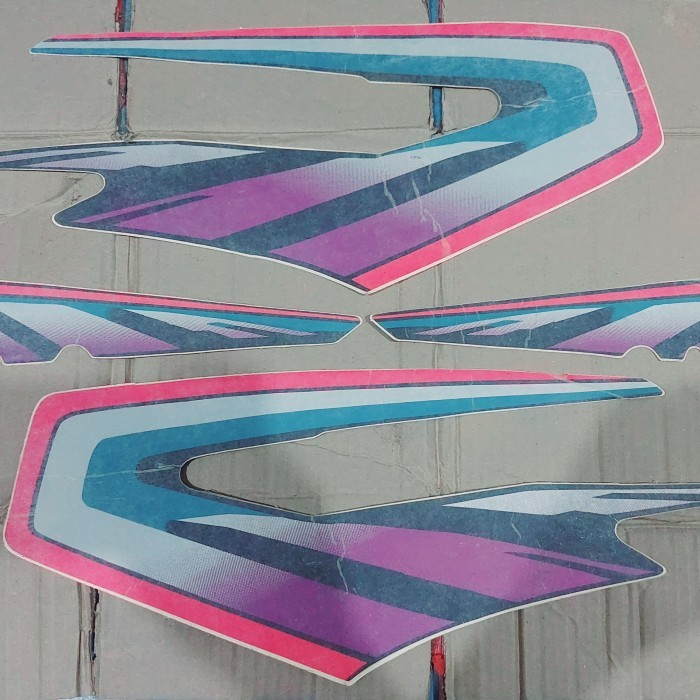 STRIPING RX KING LIST STICKER RX KING 1997 UNGU ORIGINAL LOSTPACK