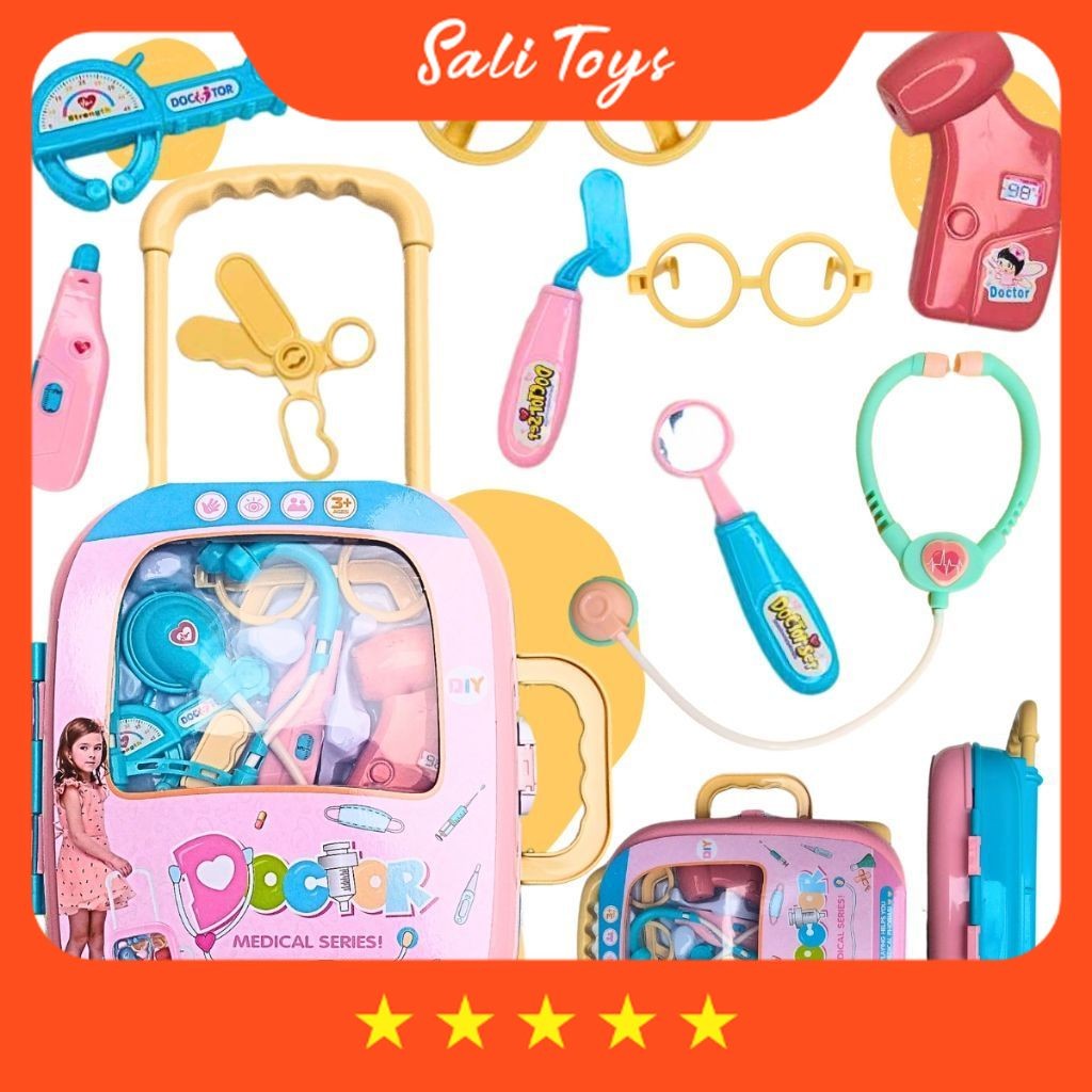 Mainan Anak LucuMainan Anak Tema Dokter Bags Mainan Edukasi Anak Dokter Dokteran Mainan Anak Set LEn
