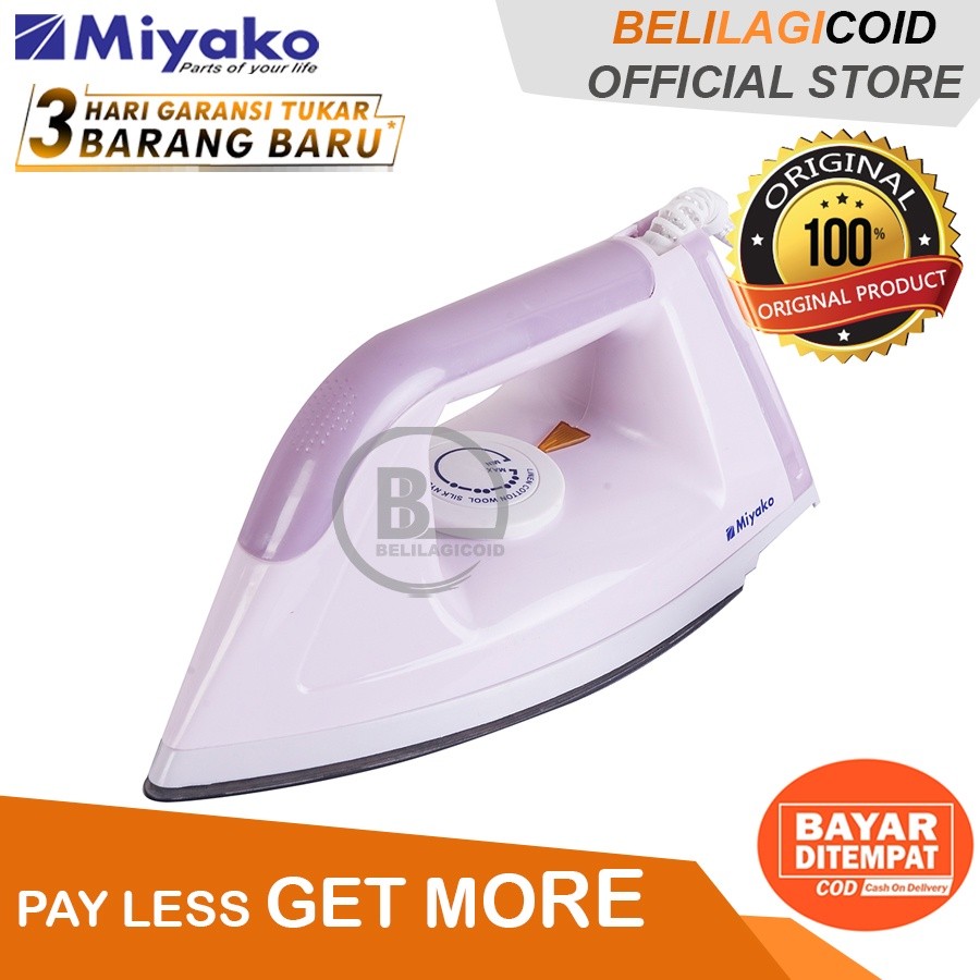 [COD OK] Miyako Setrika EI 1008 M / Setrika Murah Miyako EI-1008M / Setrika Miyako ORIGINAL EI1008M 
