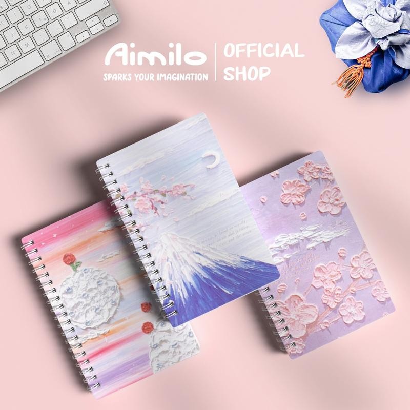 

[READY] Aimilo Notebook Aesthetic Buku Diary 60 Lembar Buku Jurnal Buku Catatan Buku Note Stiker Buku Tulis Aesthetic Sekolah