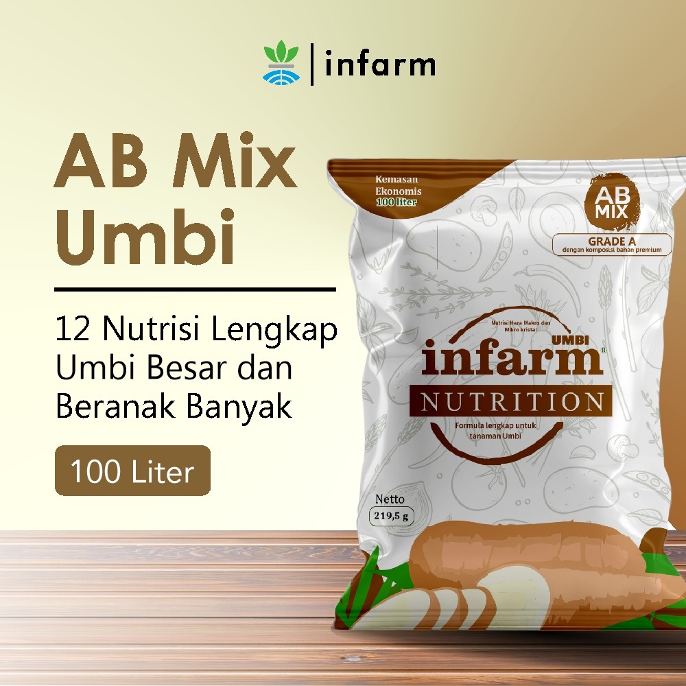 INFARM - Nutrisi AB Mix Umbi Pupuk Konvensional Tanah dan Hidroponik Untuk Tanaman Umbi Original Inf