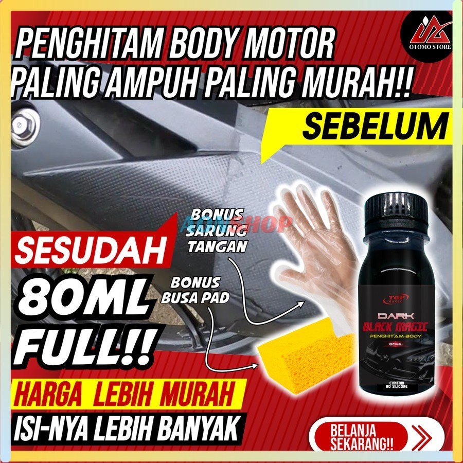 [AS] Top Dark Black Magic Penghitam Trim Motor Mobil Permanen