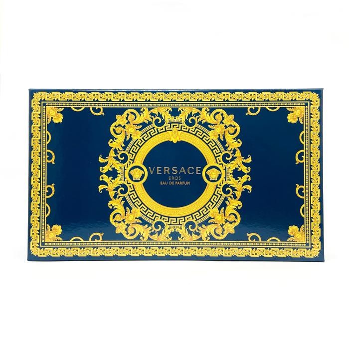 Parfum Original Import OPR Versace Eros Man EDP Gift Set with Pouch (Parfum Pria)