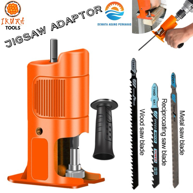 Jigsaw Adaptor Pengubah Mesin Bor Menjadi Mesin Gergaji Kayu Jigsaw
