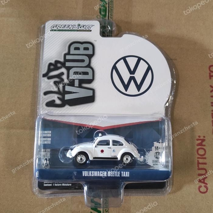 DIECAST GREENLIGHT CLUB V-DUB SERIES 14 - VOLKSWAGEN BEETLE TAXI TAXCO MEXICO MINIATUR