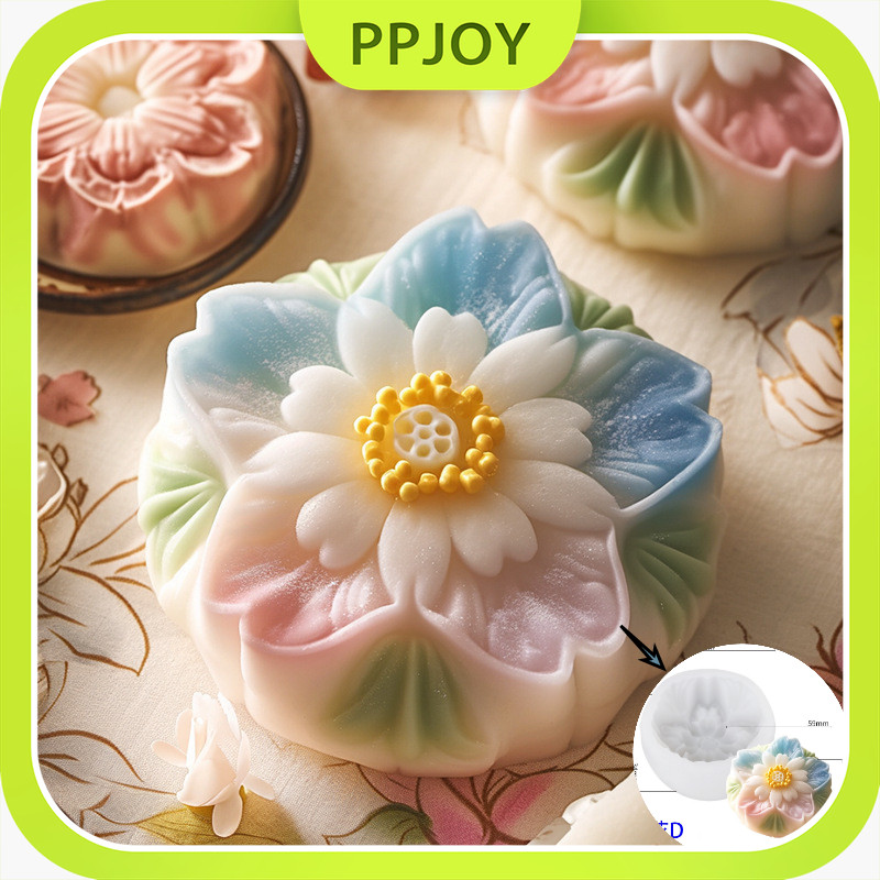 Ready- Cetakan Silikon Puding Bunga Sakura/Cetakan Pudding Bunga Viral Puding Jelly Estetik Flower C
