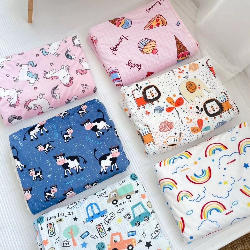 Selimut Bayi JUMBO Double Fleece BUBBLE Print PREMIUM 120x75cm