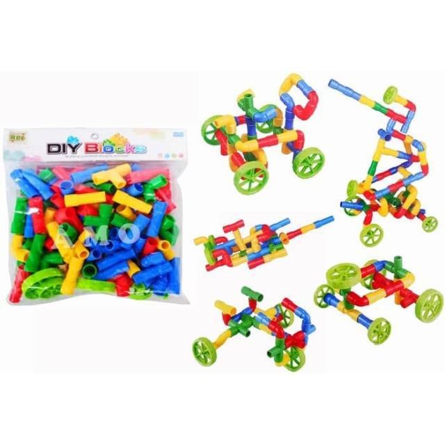 VEROSAE_SHOP EDUCATIONAL BUILDING BLOCK - Pipe Blocks Building Toys