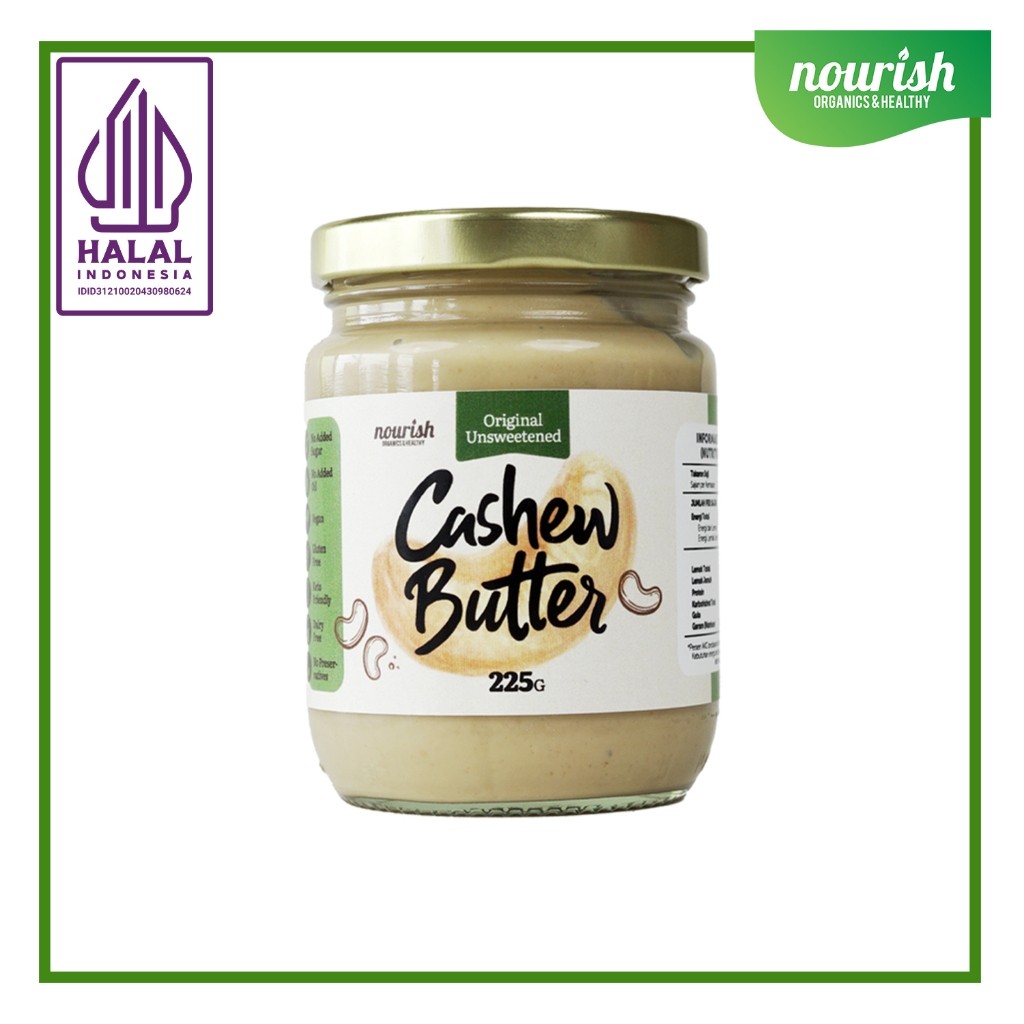 

Nourish Original Unsweetened Cashew Butter - 225 gr