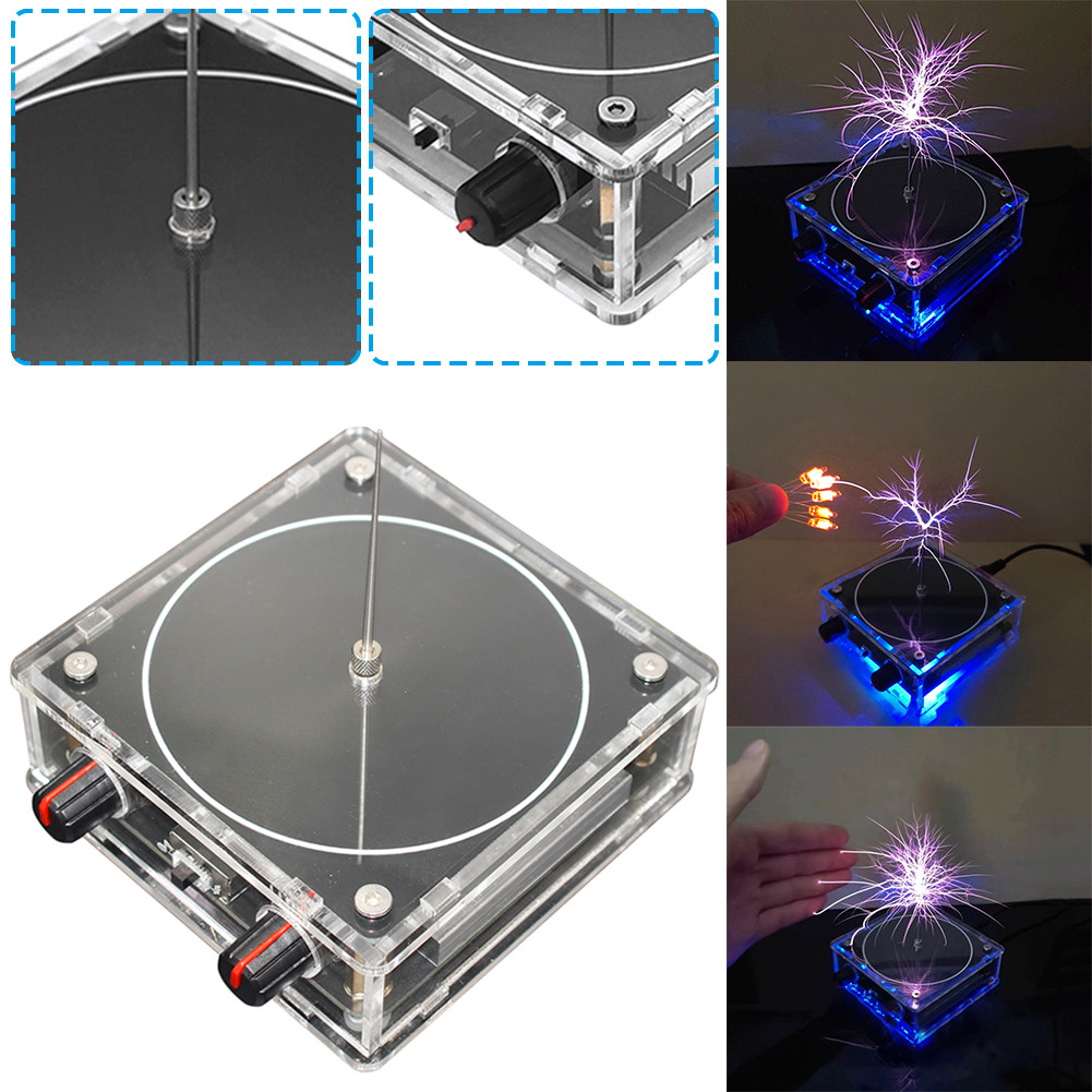 Music for Tesla Coil Speaker Bluetooth-Compatible Tou able Artificial Spark Palm for Tesla Coil Scie