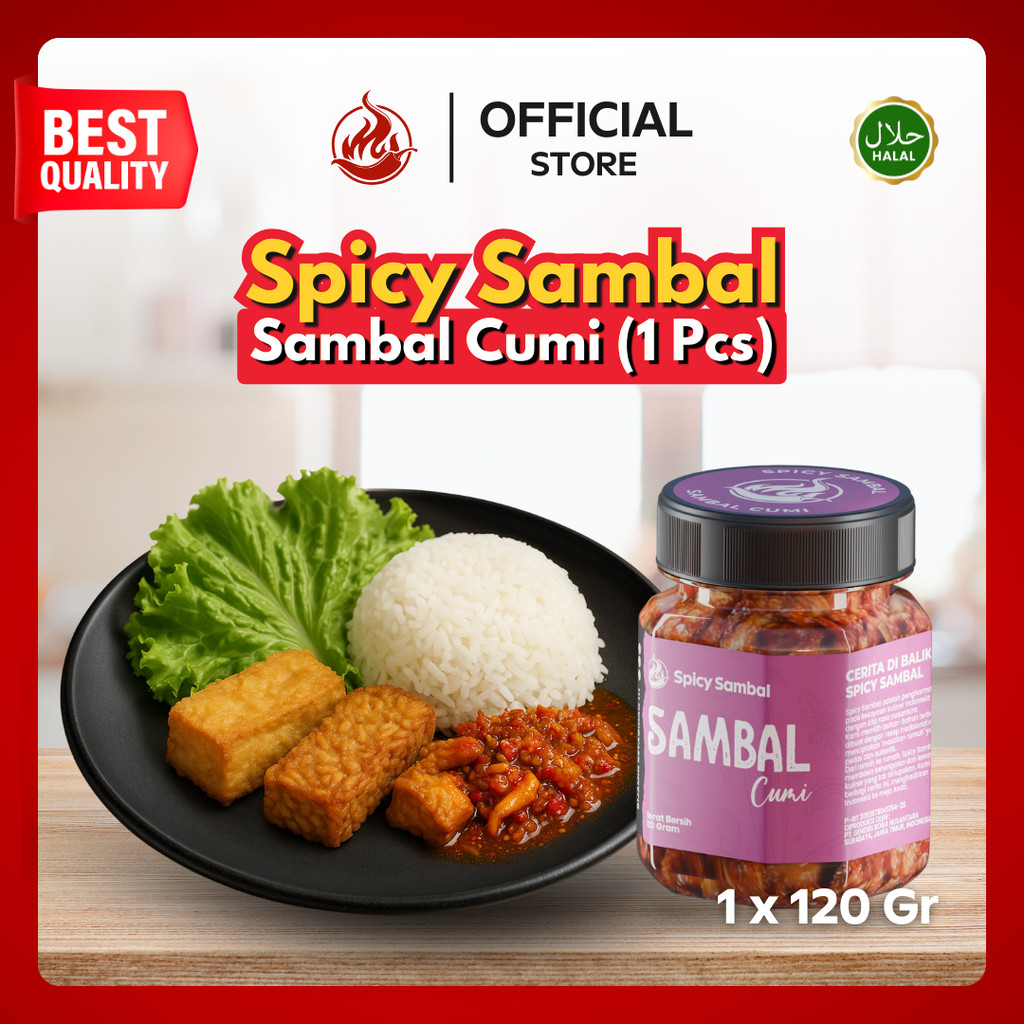 

Spicy Sambal - Sambal Cumi - 120 Gr