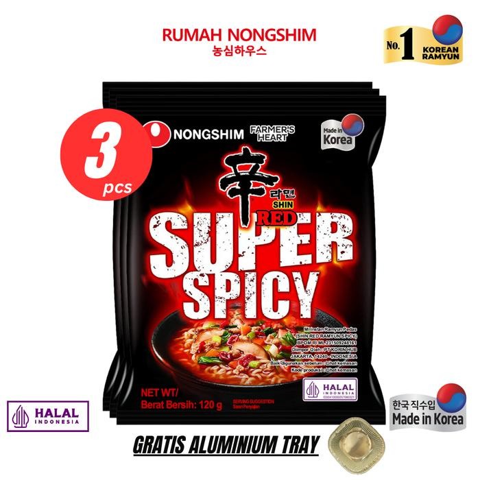 

Nongshim Bundling Shin Red Super Spicy 120gr 3pcs