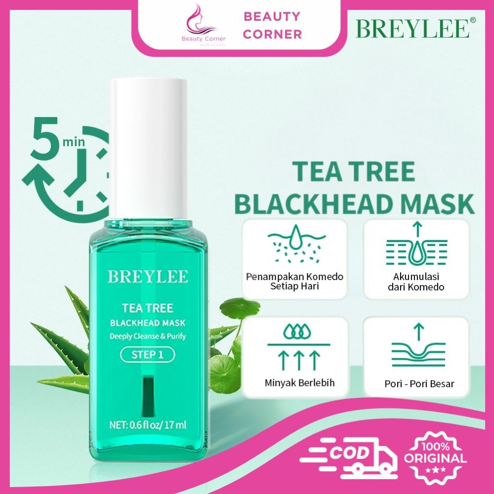 Breylee Step 1 Tea Tree Blackhead Mask Deeply Cleanse & Purify - 17ml