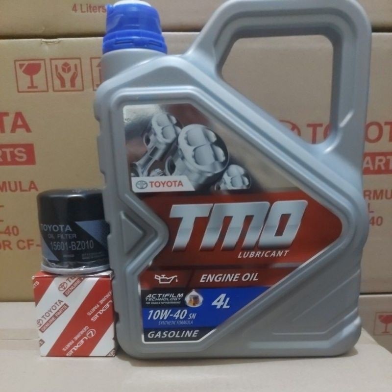 Pakel Oli Mobil Toyota TMO 10W-40 + Filter oli Avanza Xenia Rush Granmax Terios Sigra Calya