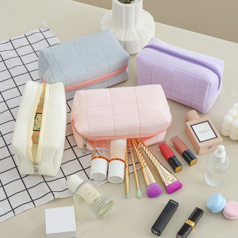 

PEACHIE | TS1626 Tempat Pensil Serbaguna Pouch Penyimpan Makeup dan Pensil Bahan Kain Pastel Korea Lucu