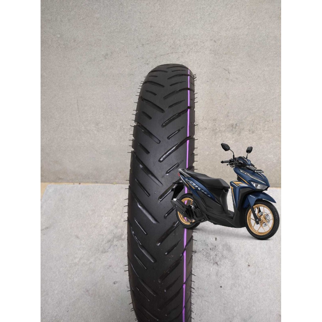 Original BAN MATIC DEPAN UKURAN 80/90 RING 14 NON TUBLES MERK IRC NR76 TERJAMIN