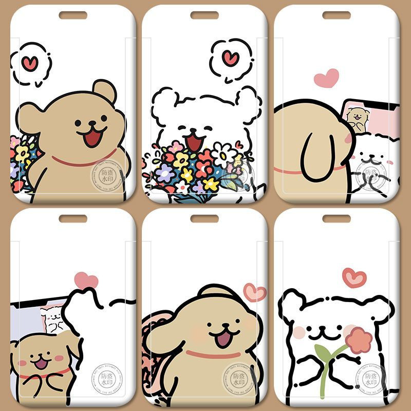 

ID CARD HOLDER, Tempat Kartu Anak Anjing Couple Kawaii, Cocok untuk Kantor/Sekolah, Tempat Kartu Pelajar/Tempat Kartu Transportasi, Tempat Kartu Akses, Tempat KTP, Flazz, Pulsa Elektronik, Uang Elektronik, Free Tali Punggung.