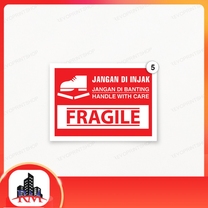 

STIKER FRAGILE 8 X 11 CM - No 5