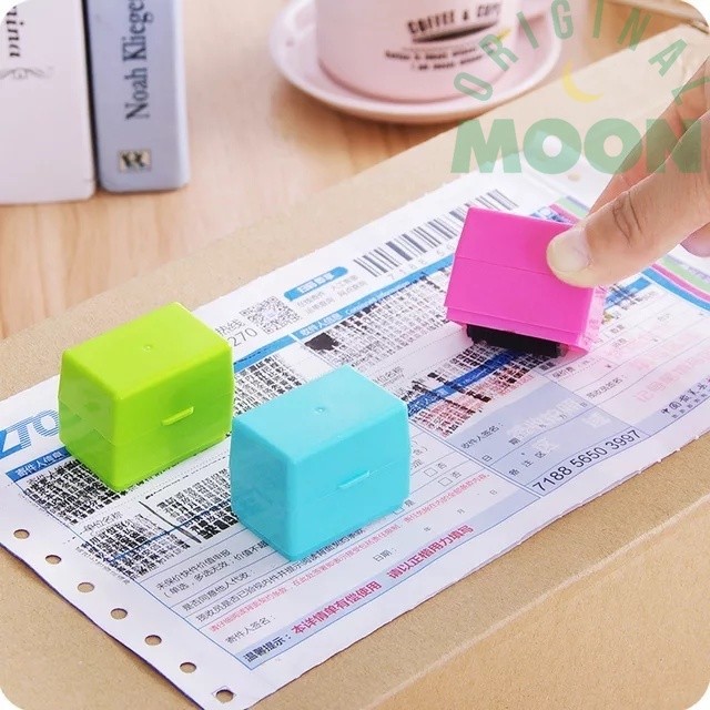 

Stamp roller alat penghapus alamat resi roller stempel pelindung data identitas roller penghapus