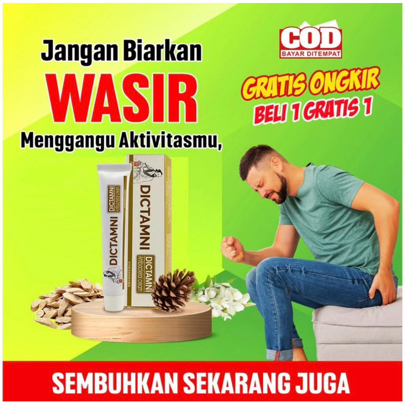 [COD] Obat Salep saleb Krim Cream Wasir Ambeien Ambeyen Ambien Dictamni 100% Original Herbal Ampuh e