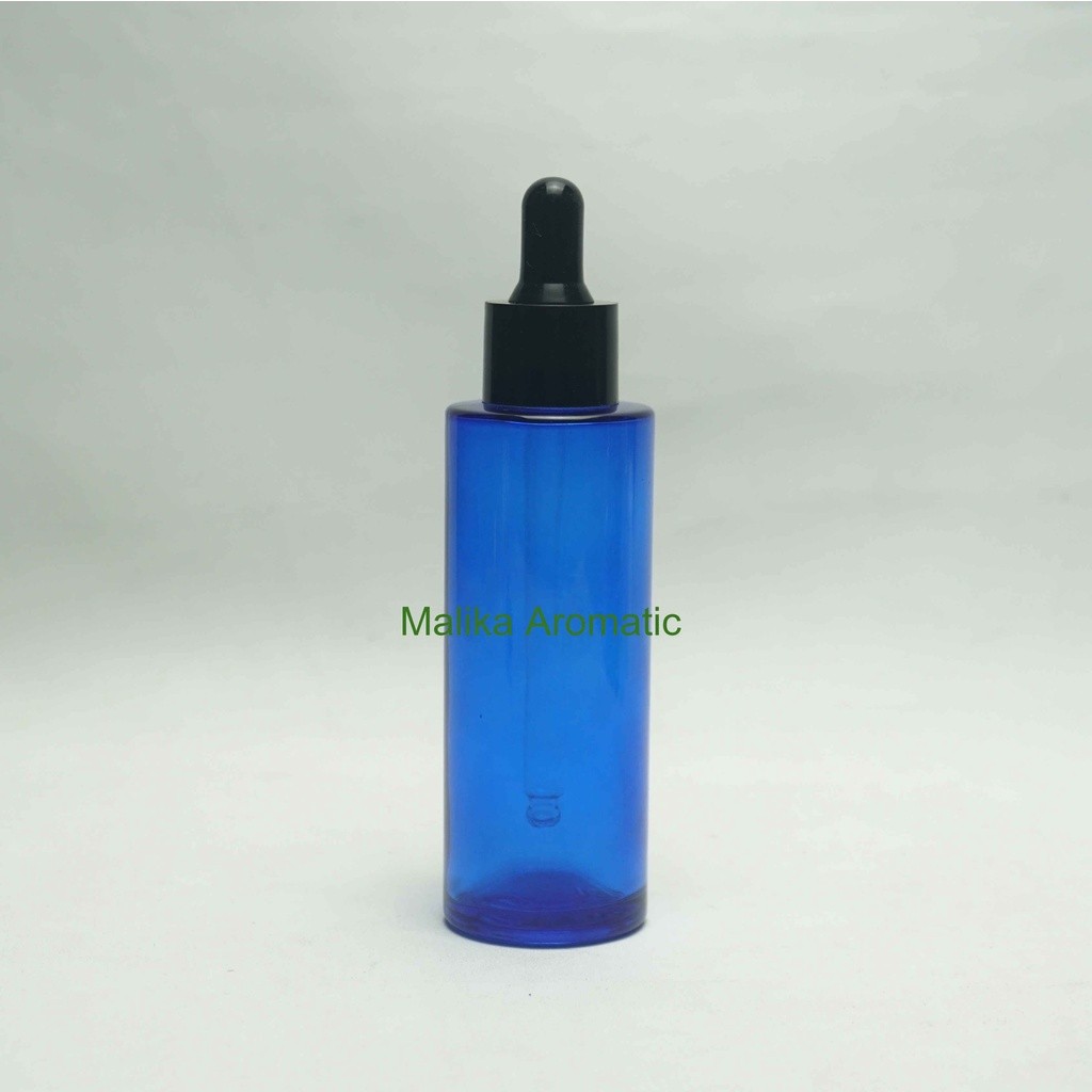 Serum 60 ml RF Biru Original Pipet Hitam PP / Botol Pipet Karet / Botol Serum / Botol Kaca Kosmetik 
